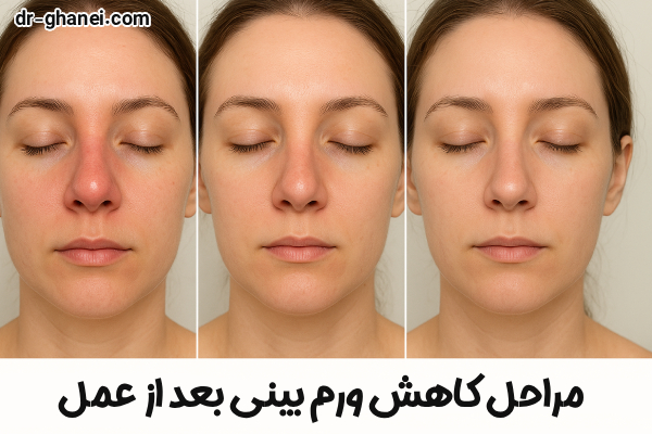 عکس از ورم بینی بعد از عمل - دکتر امین قانعی